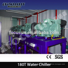 New advanced Industrial containerized water chiller for concrete cooling system.